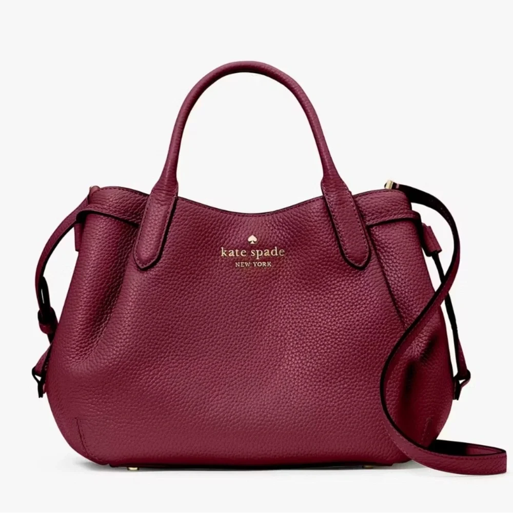 Kate Spade Small Dumpling Burgundy Satchel - Picture 4 of 15
